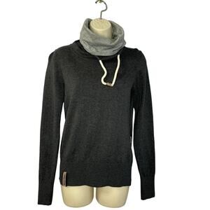 Naketano Women's Schnizzer Dizzel Popizzel  Pullover Sweatshirt Slim Fit  Grey S